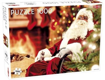 Tactic Santa Claus – Puzzel – 1000 stukjes – Feestelijke Kerstillustratie – Strak en Rustgevend Ontwerp – Hoogwaardige Scandinavische Kwaliteit