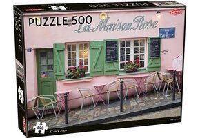 Tactic Parisian Café – Puzzel – 500 stukjes – Sfeervol Frans Straatbeeld – Strak en Rustgevend Ontwerp – Hoogwaardige Scandinavische Kwaliteit
