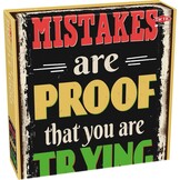 Tactic Mistakes Are Proof of Trying – Puzzel – 1000 stukjes – Motiverende Tekstpuzzel – Rustgevend Ontwerp – Hoogwaardige Scandinavische Kwaliteit