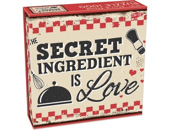 Tactic The Secret Ingredient Is Love – Puzzel – 1000 stukjes – Warme Tekstpuzzel – Rustgevend Ontwerp – Hoogwaardige Scandinavische Kwaliteit