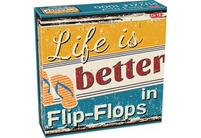 Tactic Flip Flops – Puzzel – 1000 stukjes – Speelse Tekstpuzzel – Rustgevend Ontwerp – Hoogwaardige Scandinavische Kwaliteit