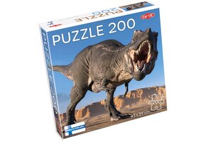 Tactic Tyrannosaurus – Puzzel – 200 stukjes – Indrukwekkende Dinosaurus – Strak en Rustgevend Ontwerp – Hoogwaardige Scandinavische Kwaliteit