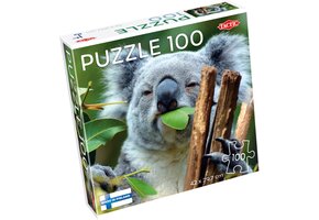 Tactic Koala at Lone Pine – Puzzel – 100 stukjes – Schattig Dierenportret uit Australië – Strak en Rustgevend Ontwerp – Hoogwaardige Scandinavische Kwaliteit