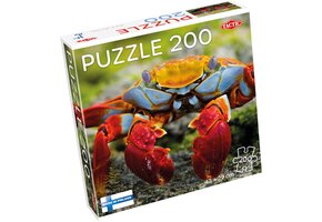 Tactic Colourful Crab – Puzzel – 200 stukjes – Kleurrijk Zeeleven – Strak en Rustgevend Ontwerp – Hoogwaardige Scandinavische Kwaliteit