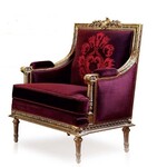 Wafaa Okka  Baroque armchair La Soie