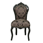 LC Chaise baroque noire