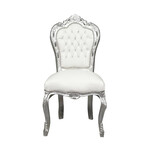 LC Dining room chair silver white sky