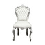 LC Dining room chair silver white sky