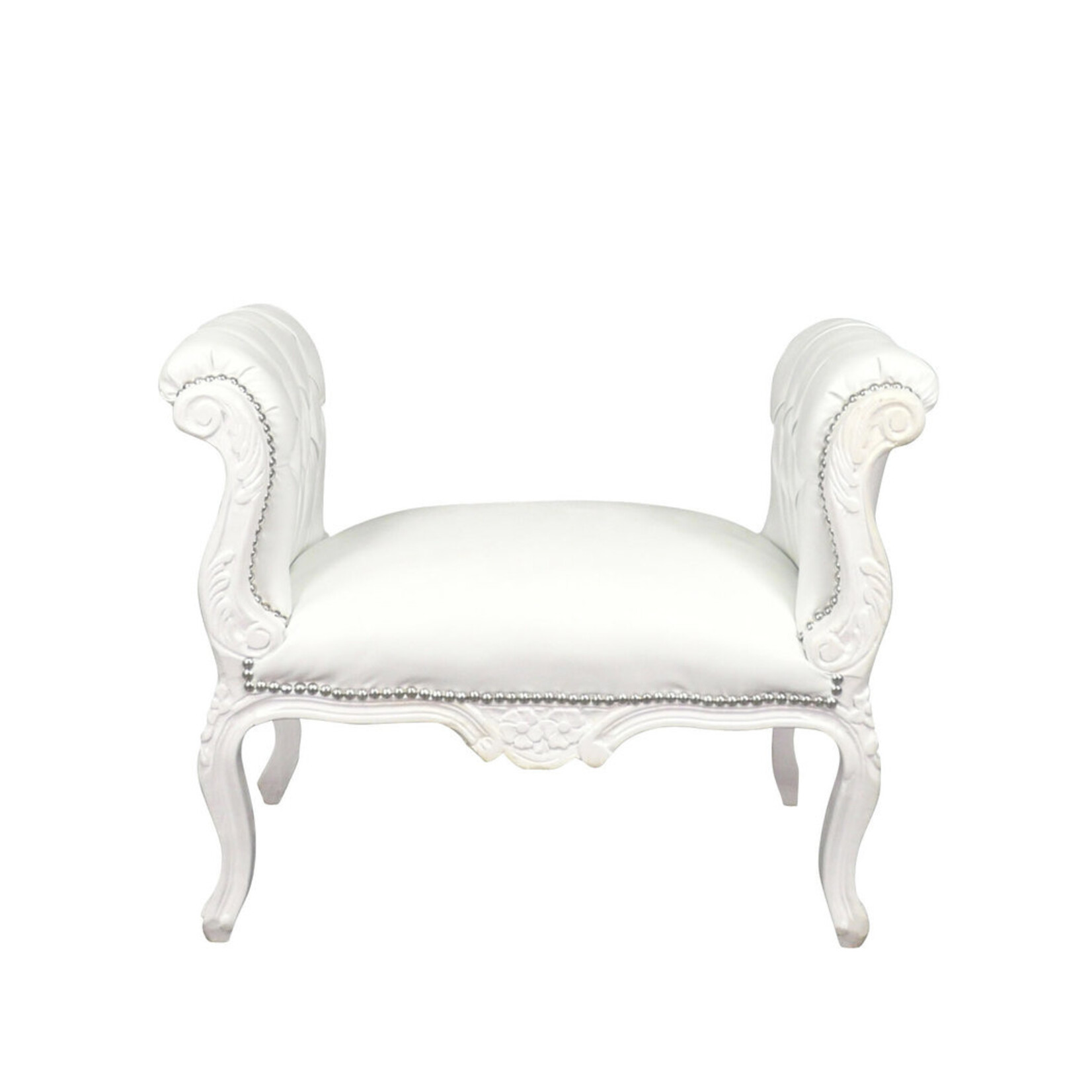 LC Banc baroque cleo blanc ciel blanc