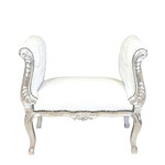 LC Banc Cleo Argent Blanc Ciel