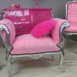 LC Banc cleo argent rose