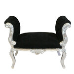 LC Banc baroque cleo argent noir