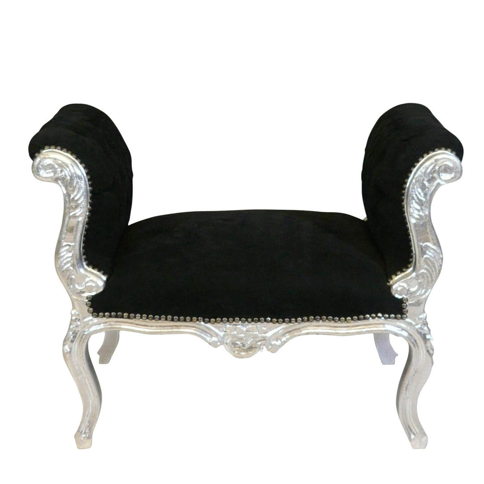 LC Banc baroque cleo argent noir