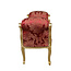 Royal Decoration   Bench Cleo gold red