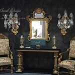 Wafaa Okka  Console baroque et miroir Arabica