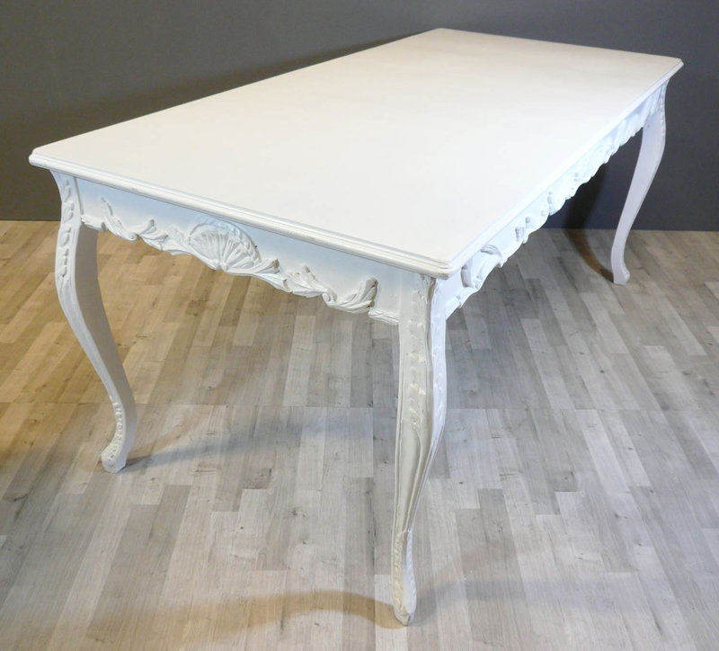 Witte barok tafel Le Chique Wonen