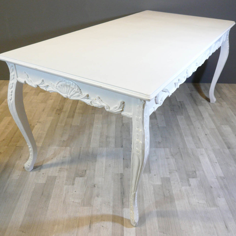 Witte barok tafel Le Chique Wonen