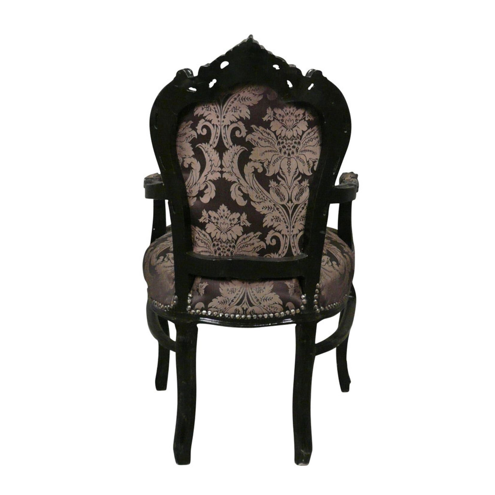 Royal Decoration   Fauteuil baroque Milano fleur d'or