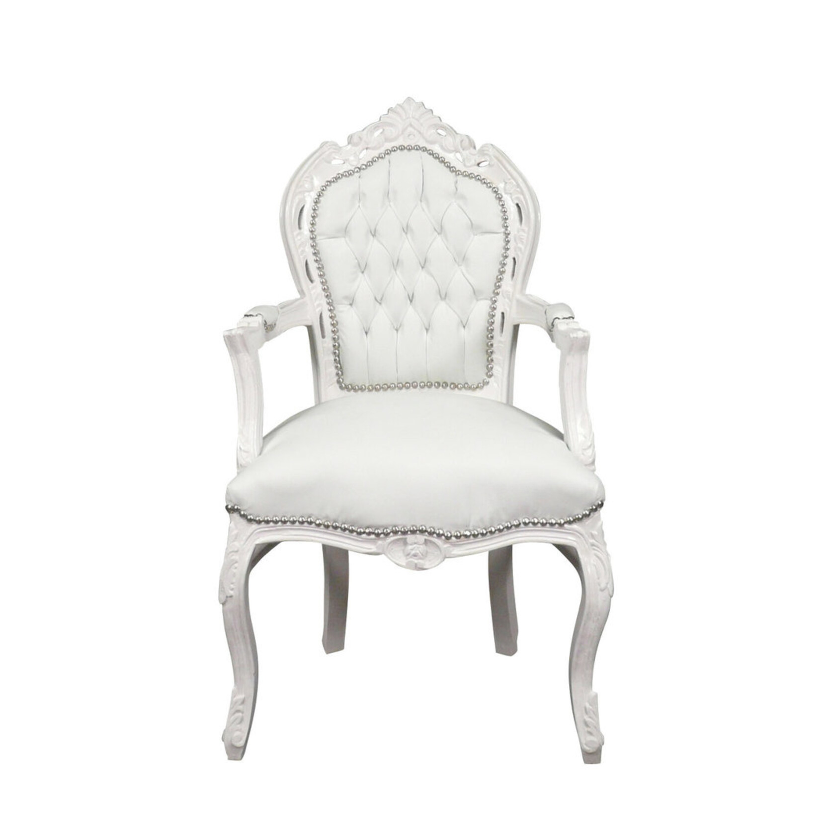 Royal Decoration   Baroque armchair white romantica