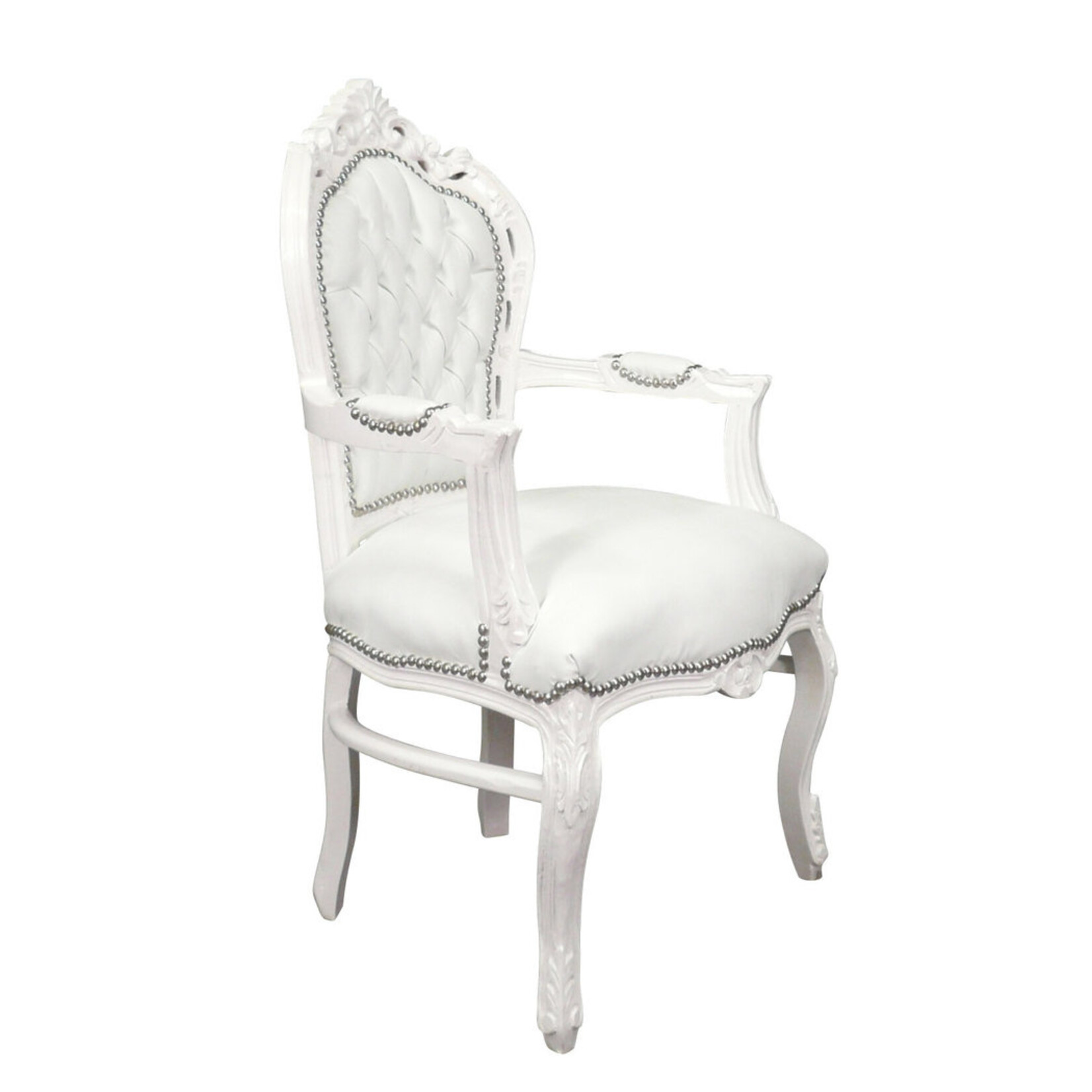 Royal Decoration   Barok armstoel white romantica