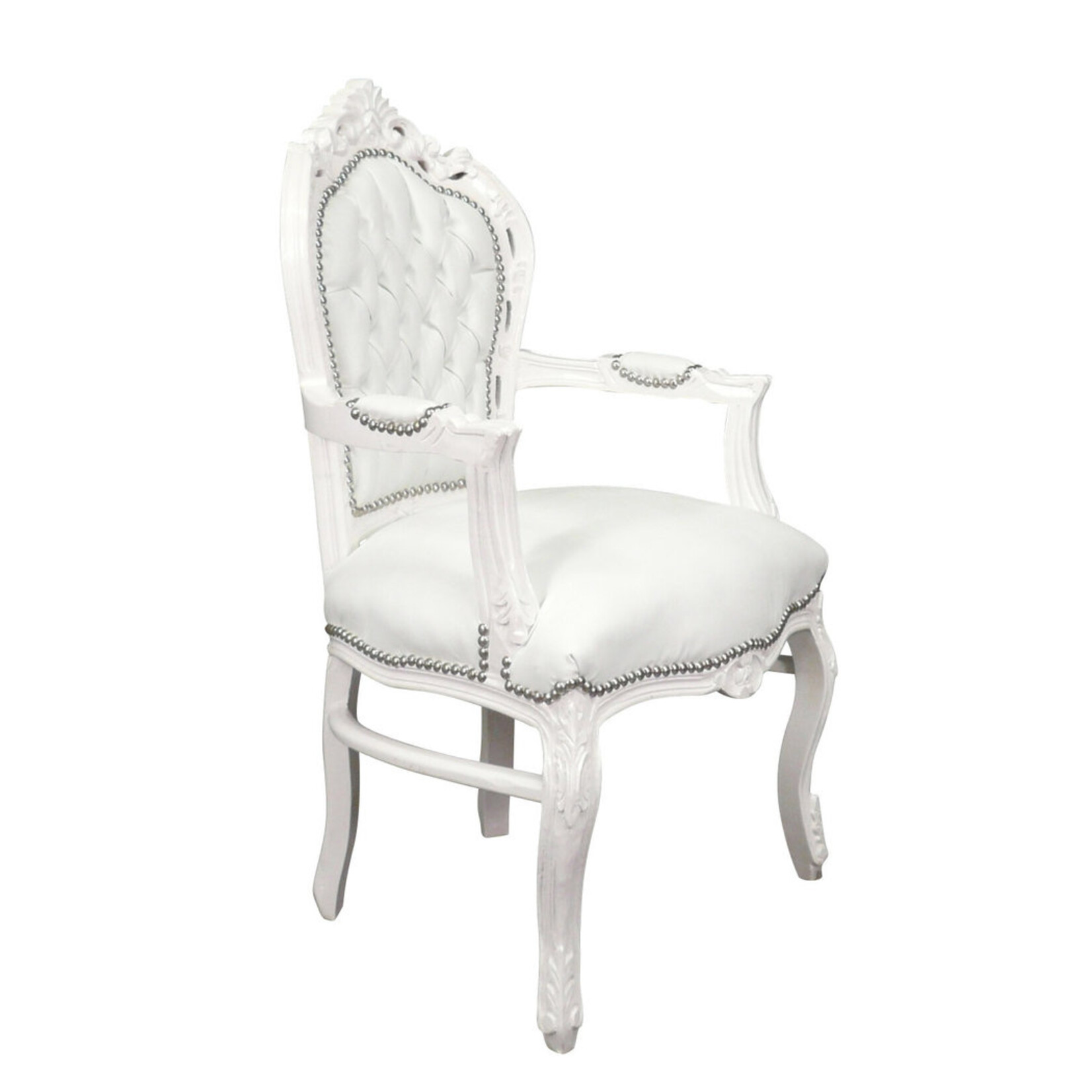 Royal Decoration   Baroque armchair white romantica