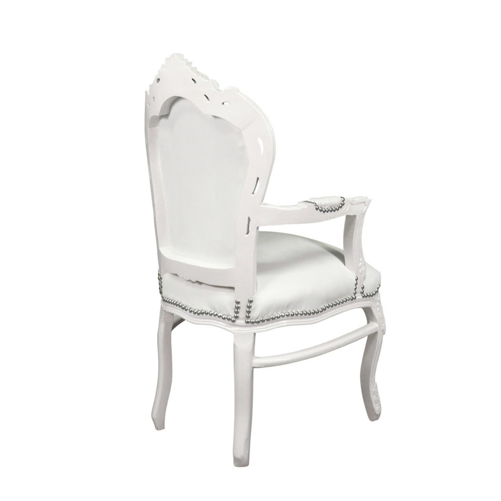 Royal Decoration   Barok armstoel white romantica