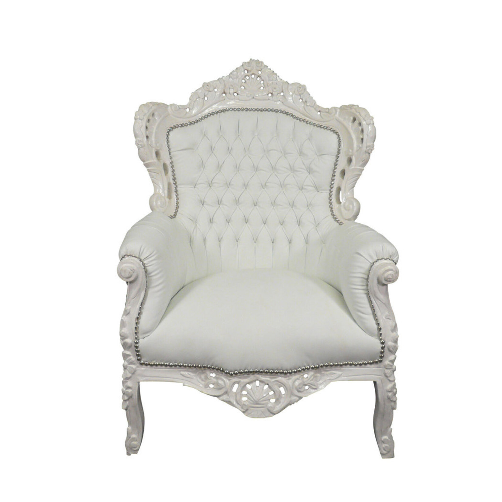 Royal Decoration   Barok fauteuil Romantica  wit sky