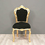LC Baroque dining room chair gold zwart