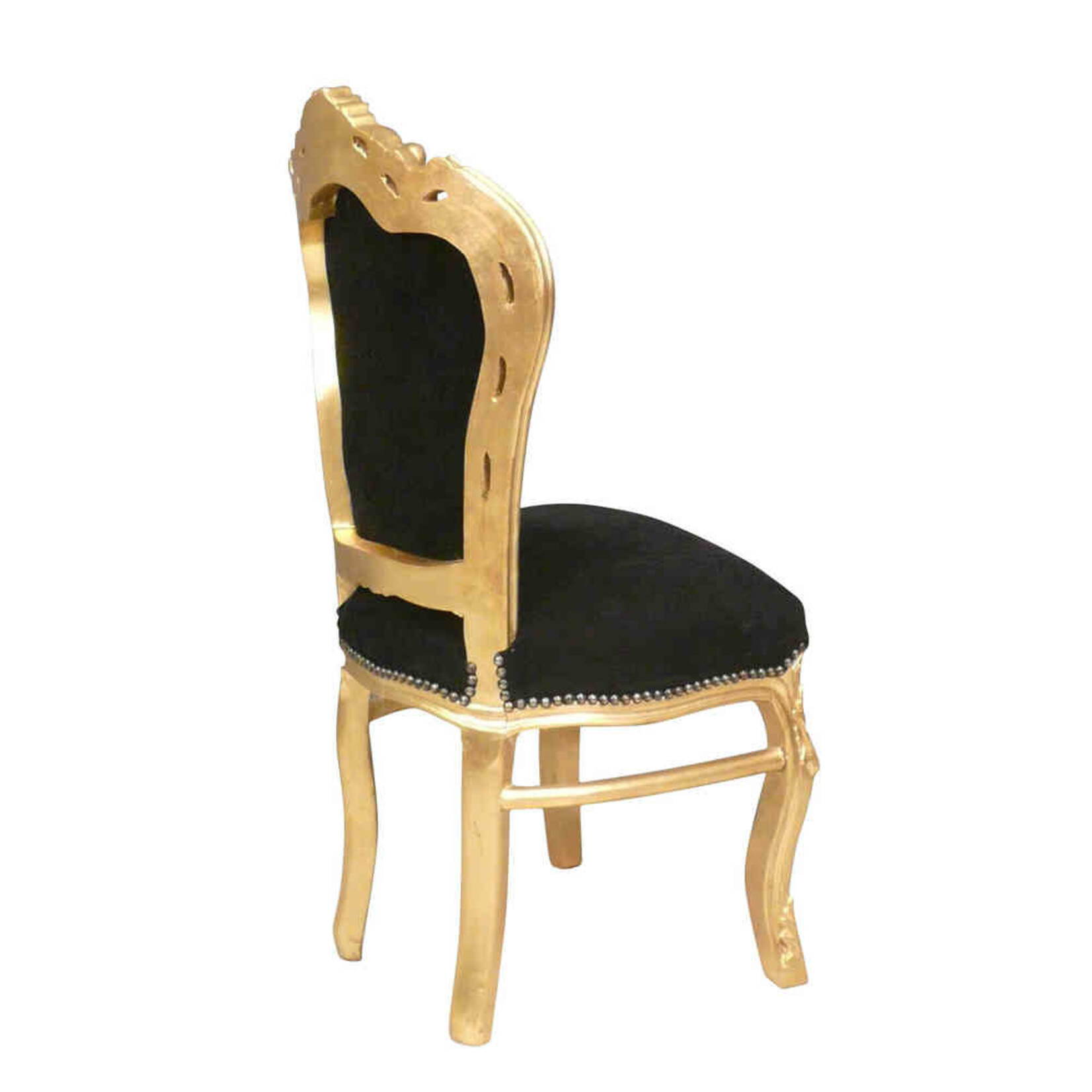 LC Baroque dining room chair gold zwart