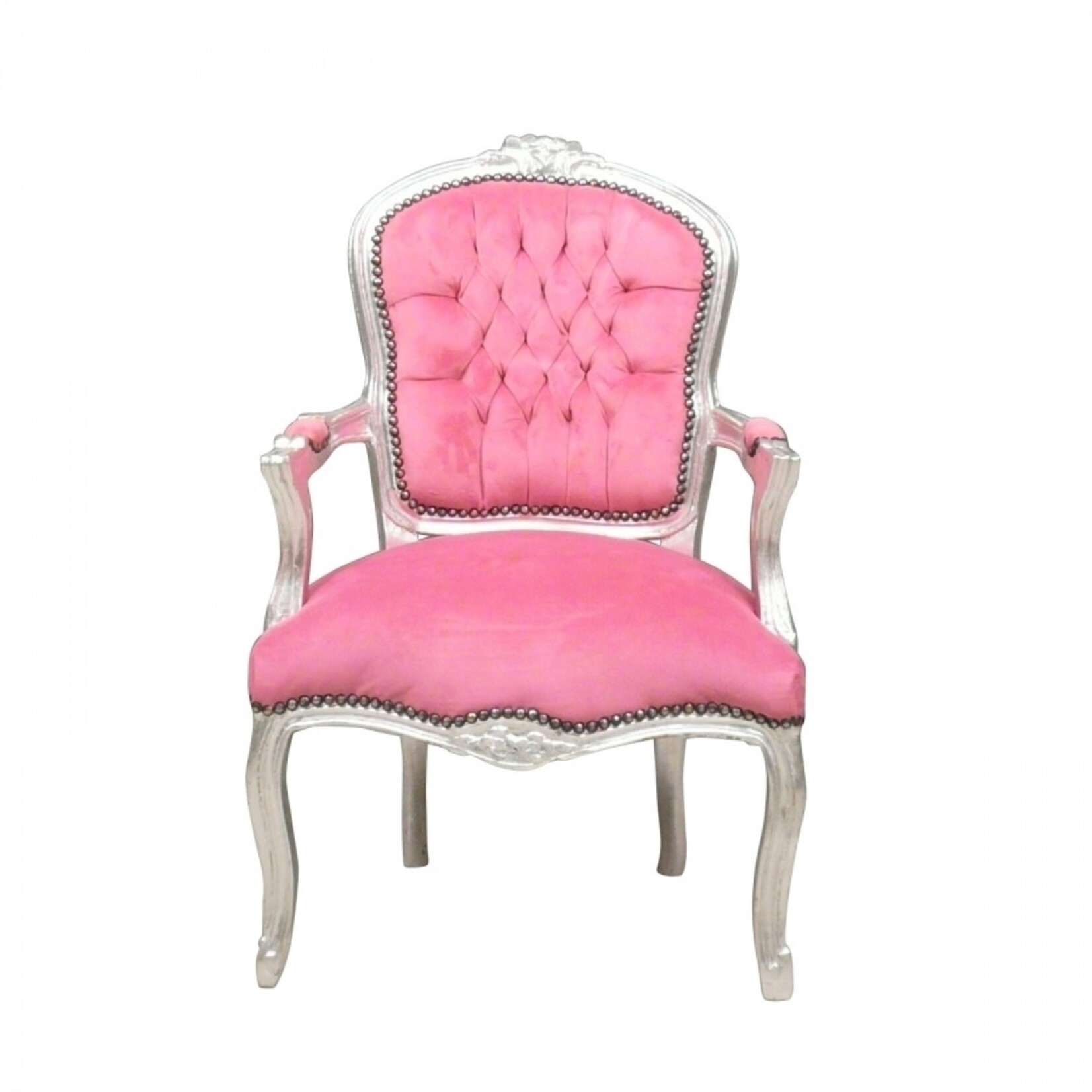 LC Chaise baroque dame rose moderne