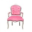 LC Chaise baroque dame rose