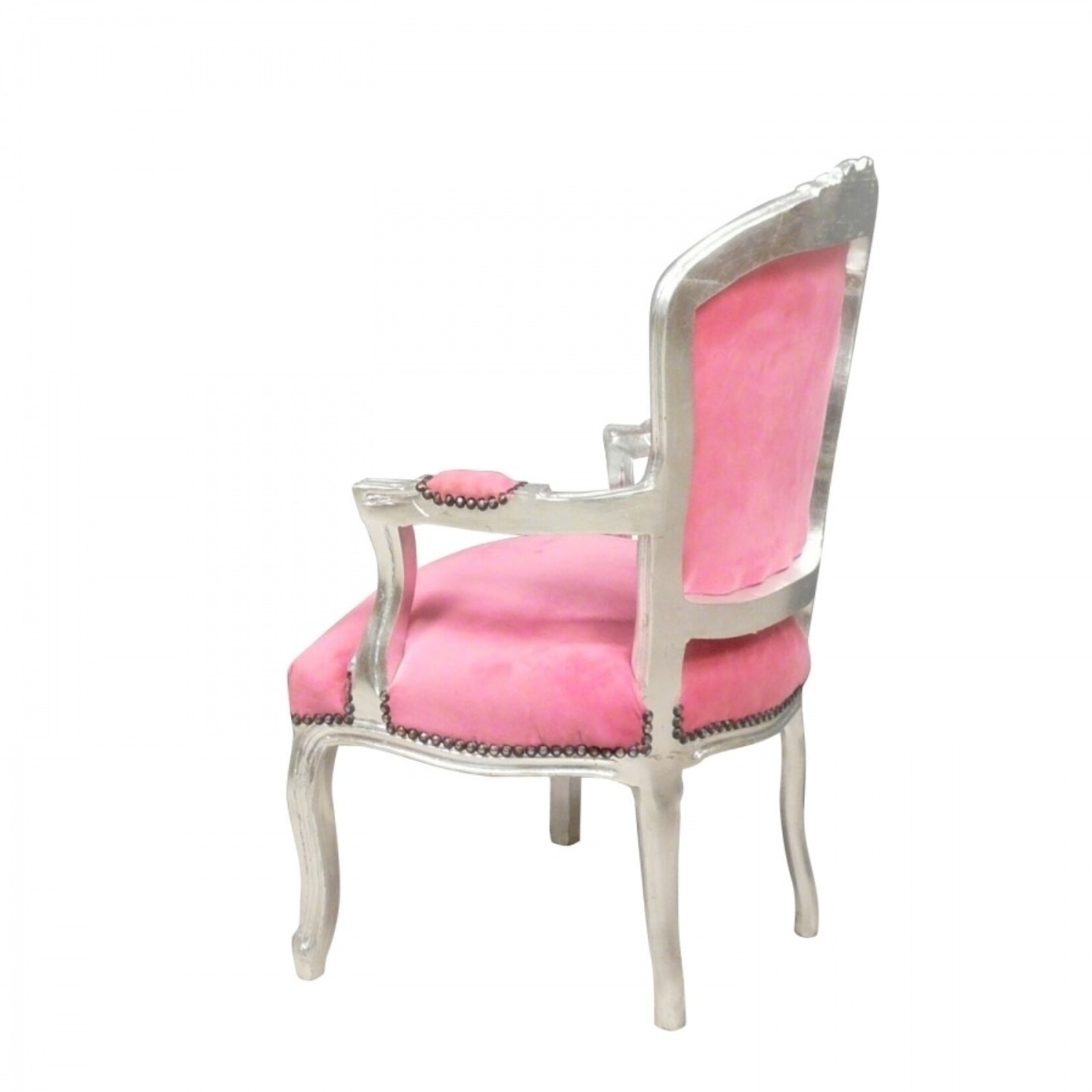 LC Chaise baroque dame rose moderne