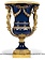 LC Vase baroque roma bleu cobalt
