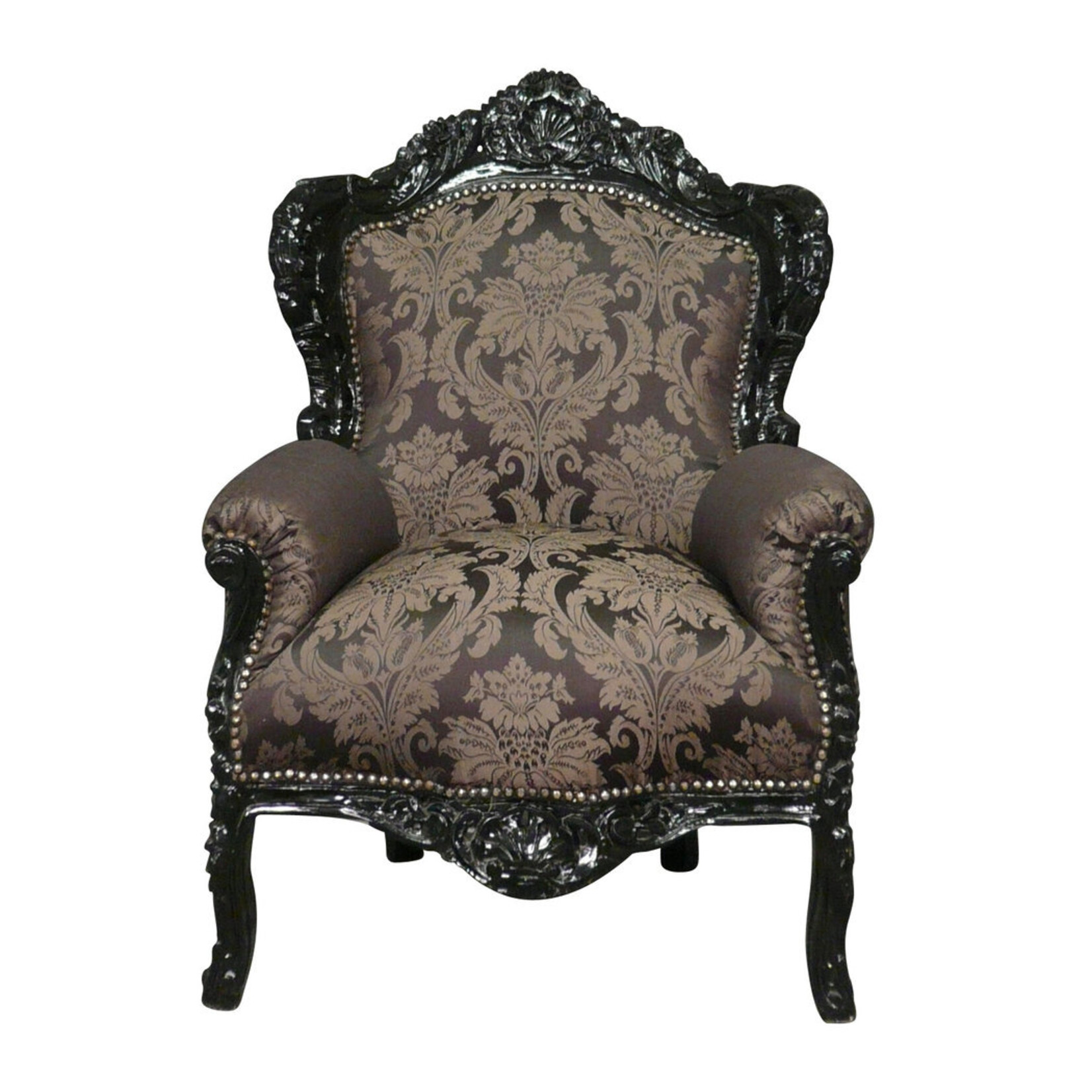 LC Fauteuil baroque noir