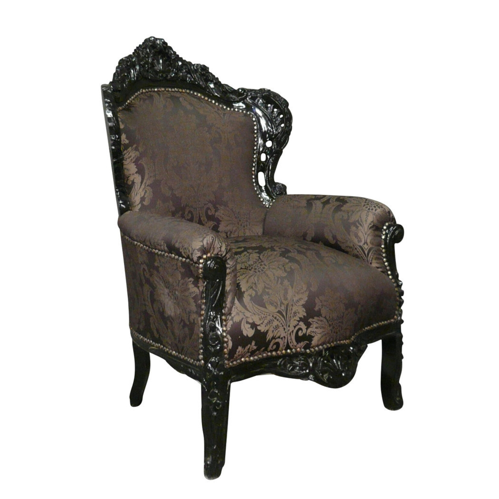 LC Fauteuil baroque noir