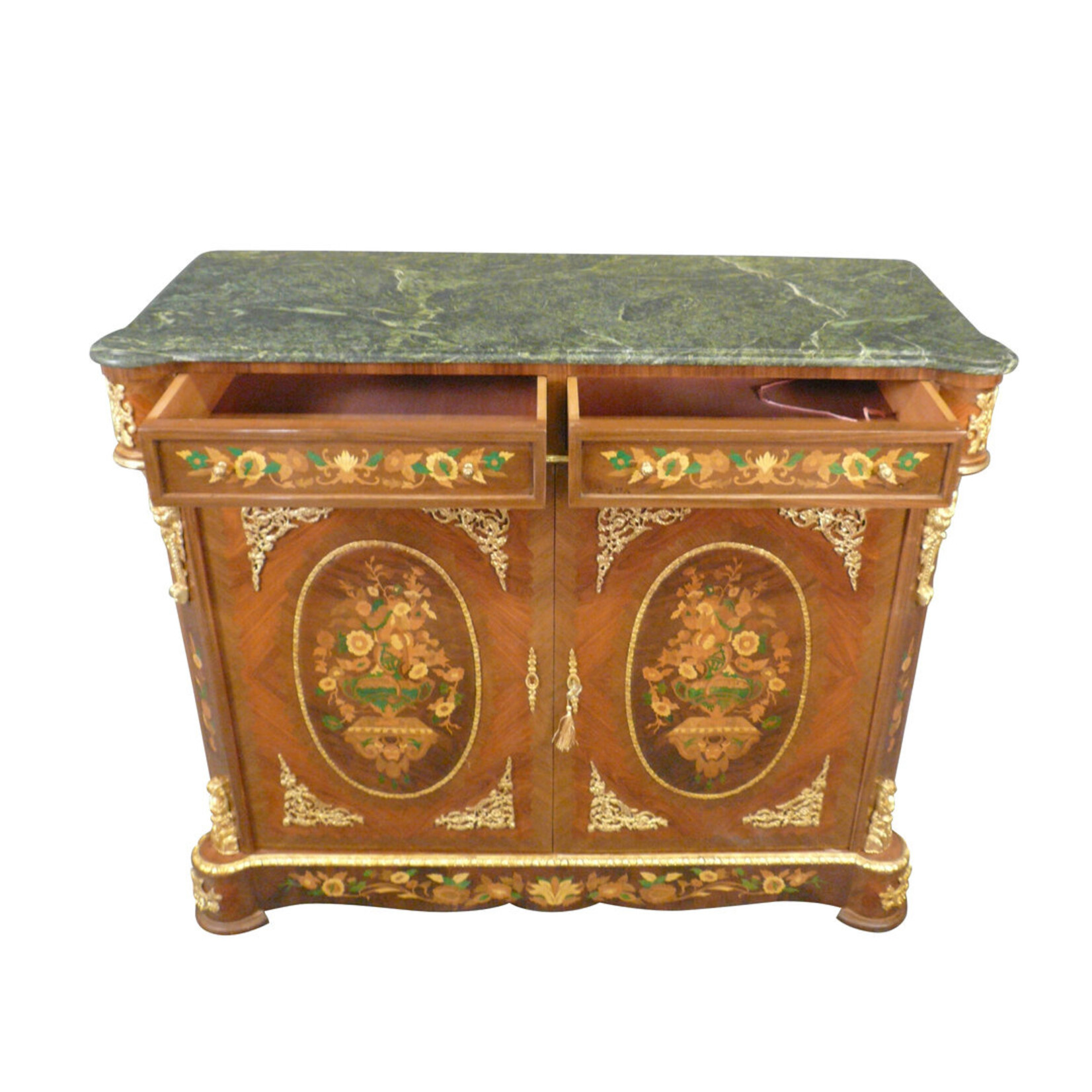 LC Buffet amadeus avec dessus en marbre vert