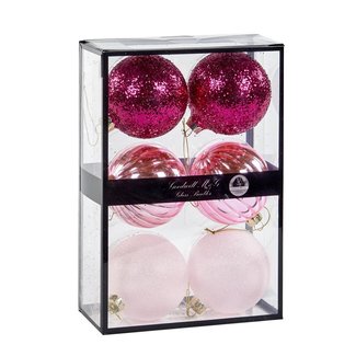 Good Will  Box glass balls design pink