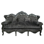 LC BAROQUE BANK BLACK VELVET