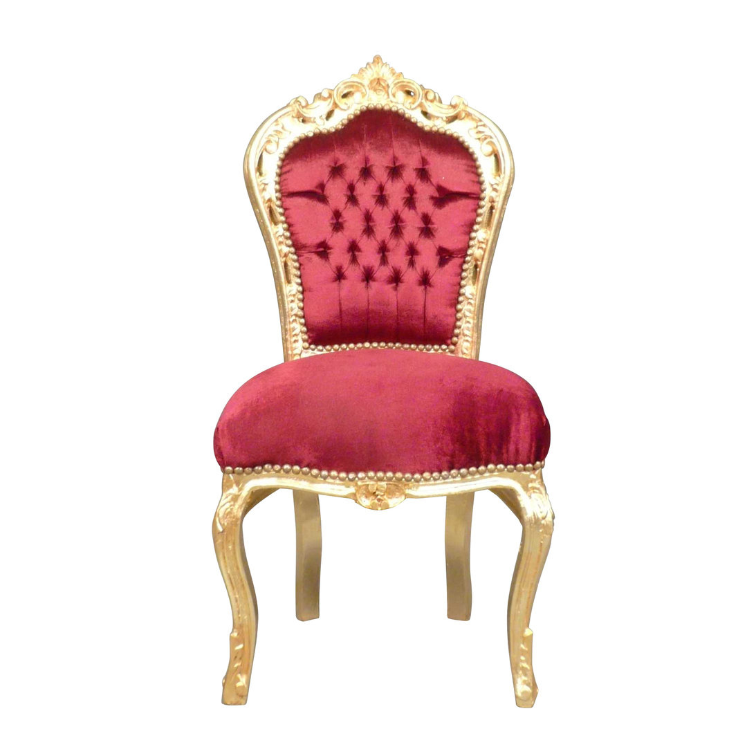 Dining Room Chair Carmen Gold Red Le Chique Wonen