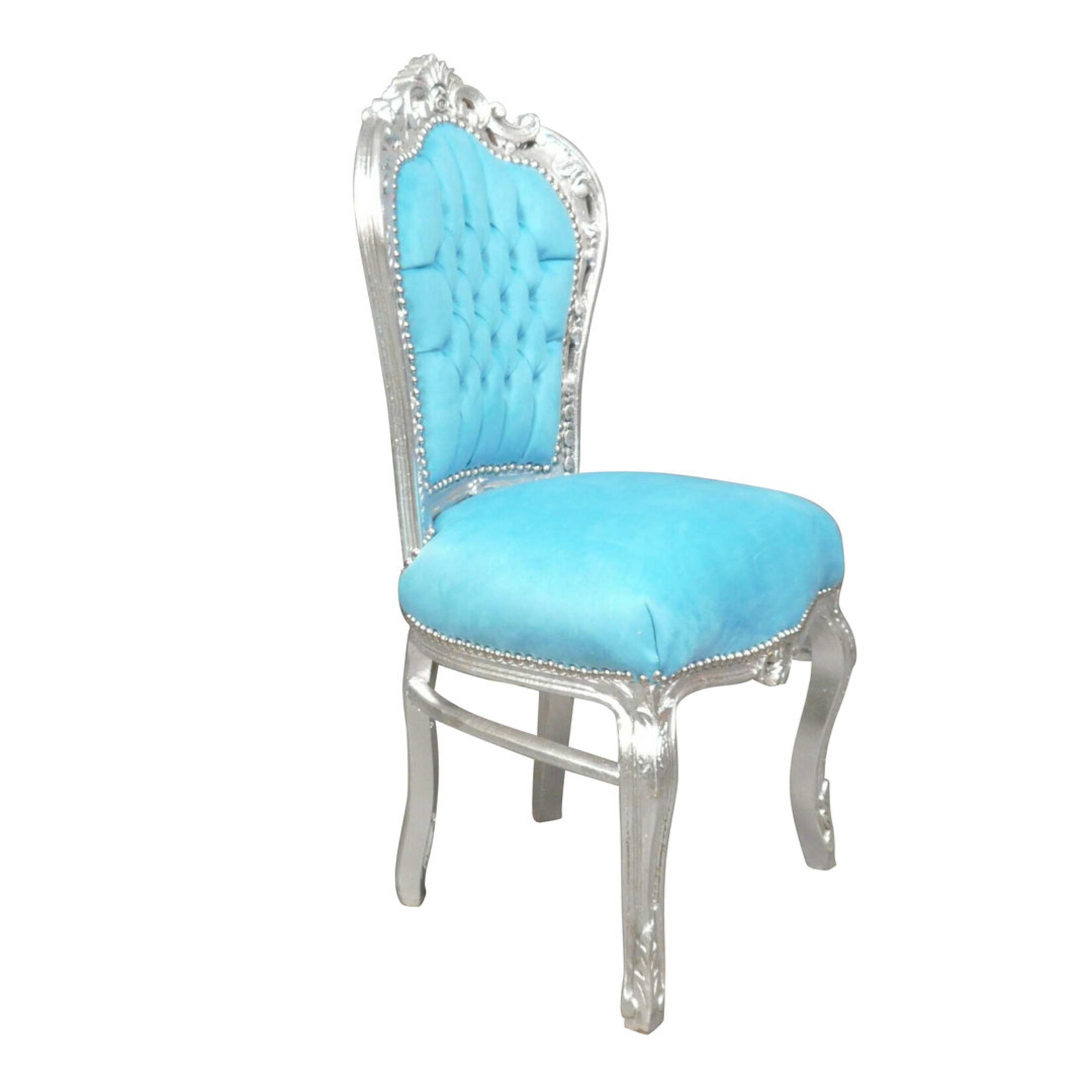 LC Chaise de salle à manger bleu aqua,barok