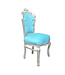 LC Chaise de salle à manger bleu aqua,barok