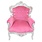 LC Lady Pink barok fauteuil