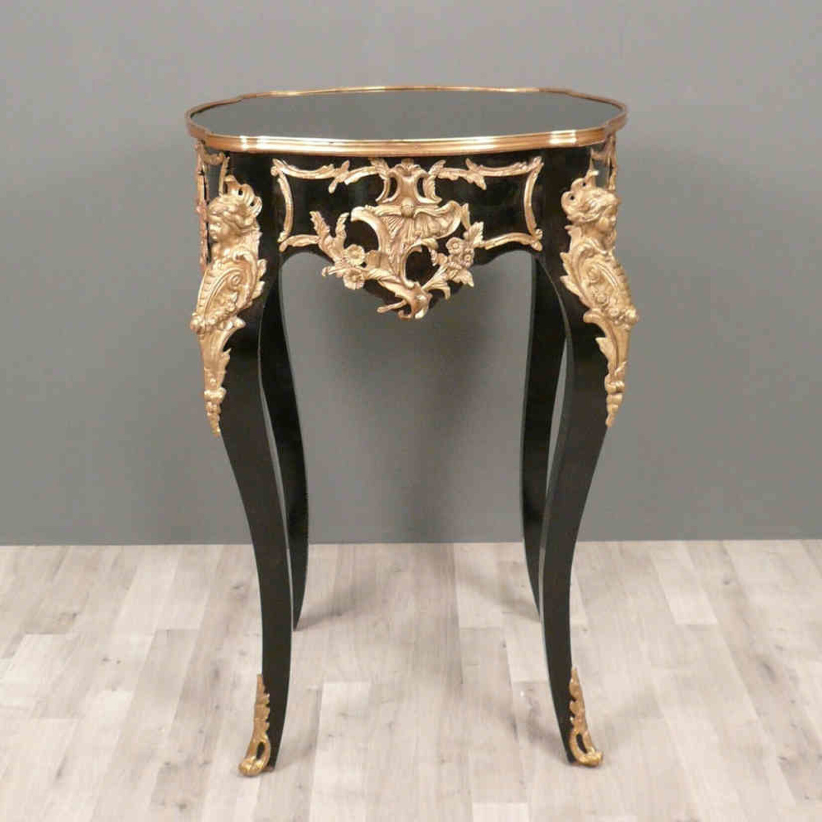 LC Empire table boulle black gold