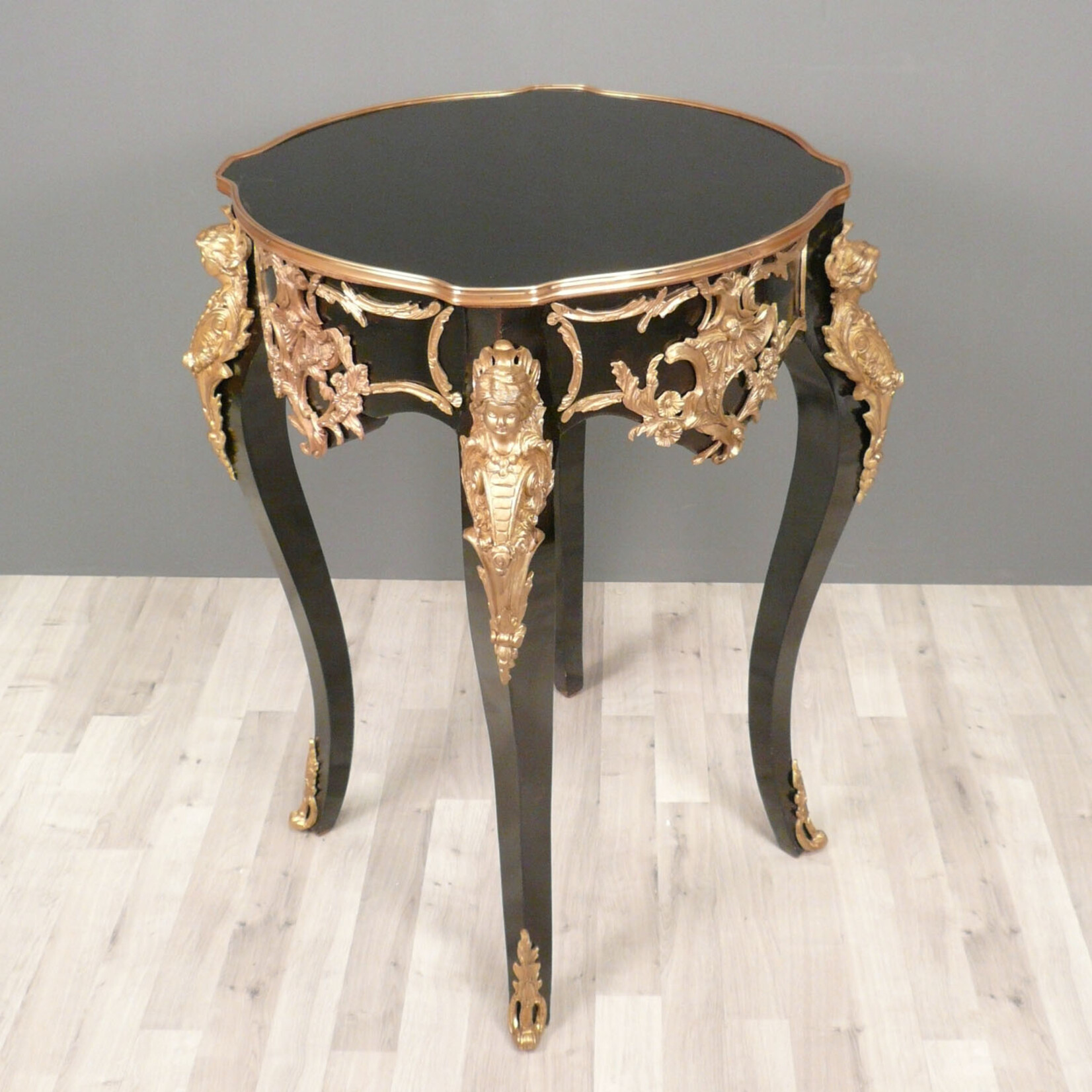 LC Empire table boulle black gold