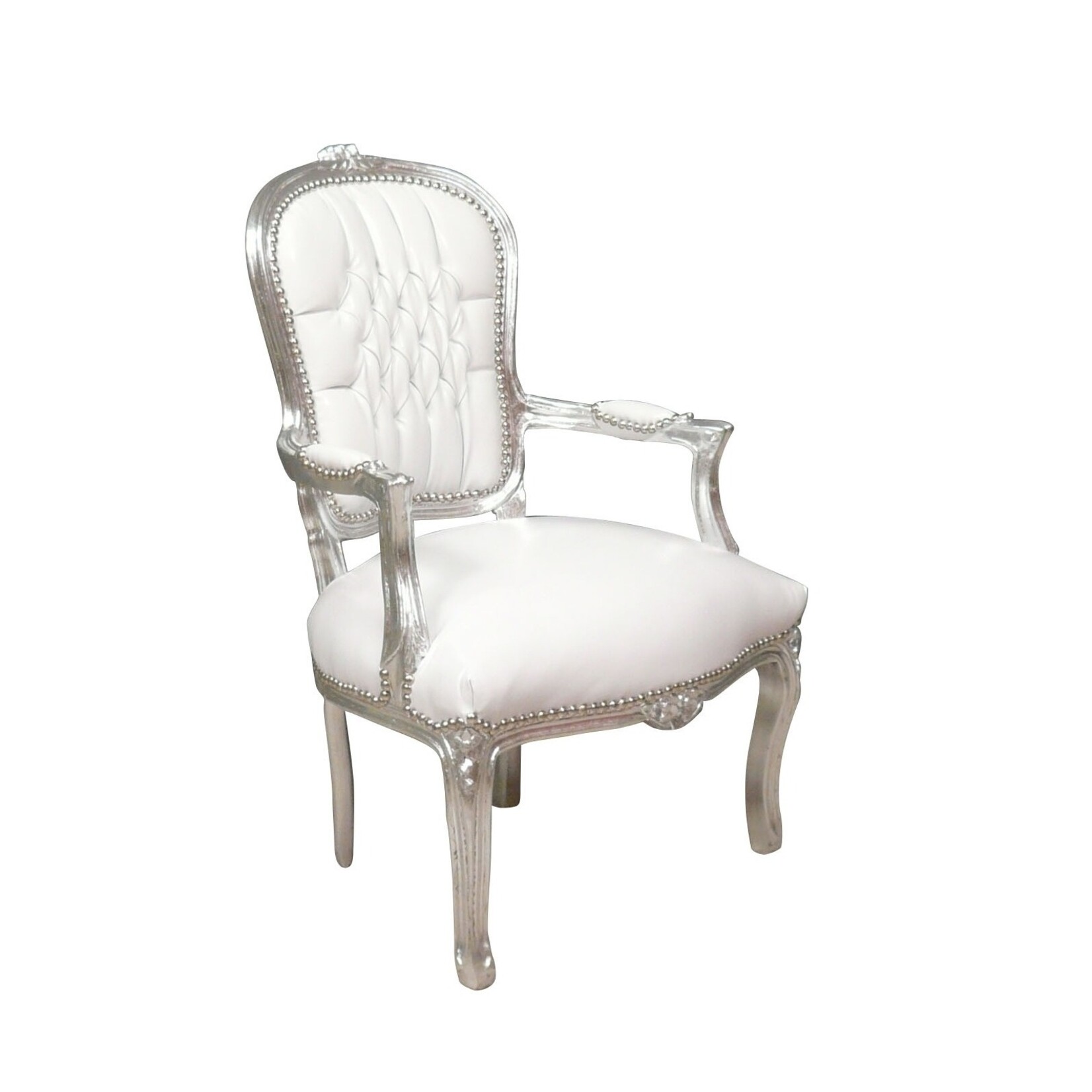 LC Baroque chair lady silver white sky