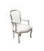 LC Baroque chair lady silver white sky