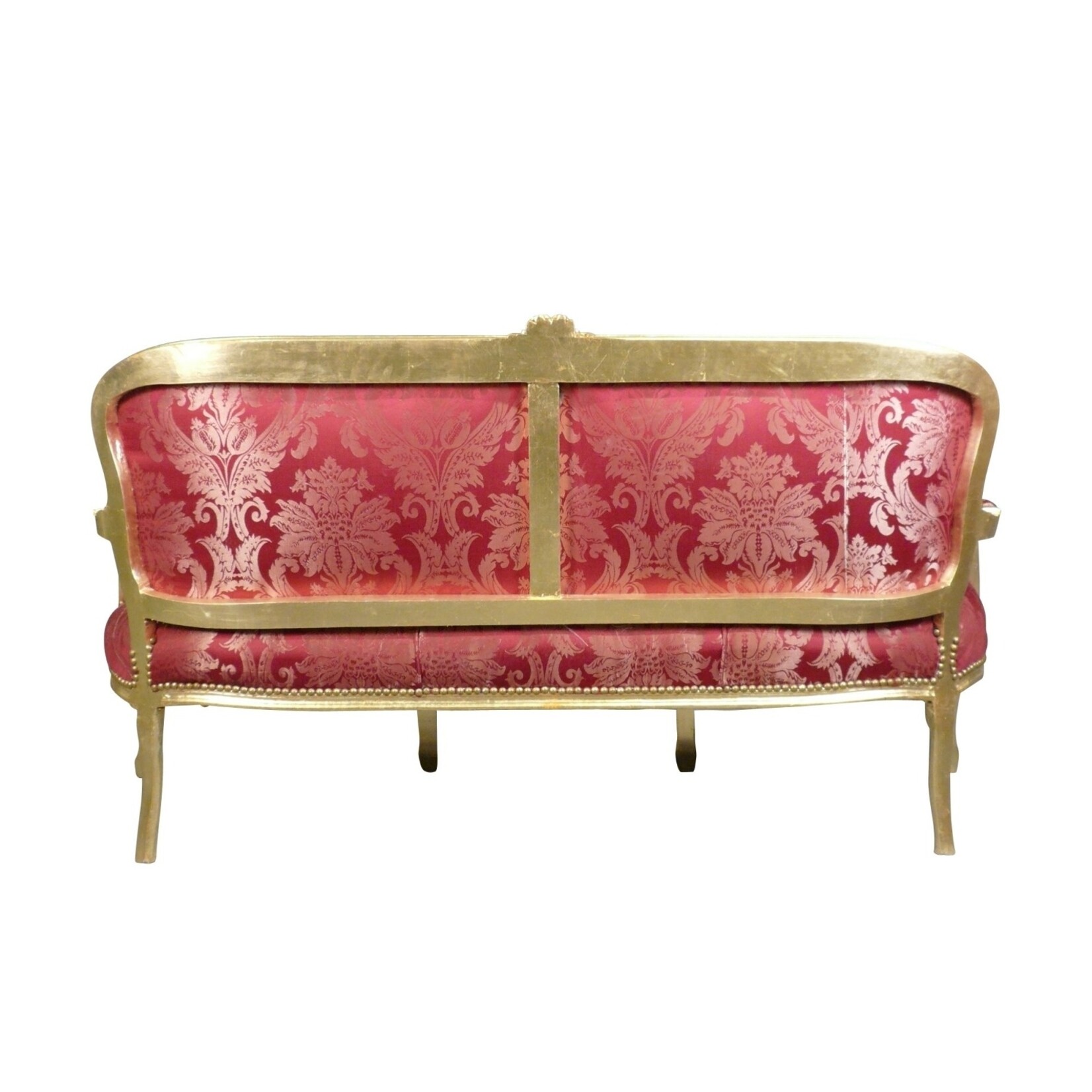 LC Barok Sofa  Milano goud rood flower