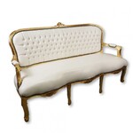 LC Canapé Baroque blanc glamour s