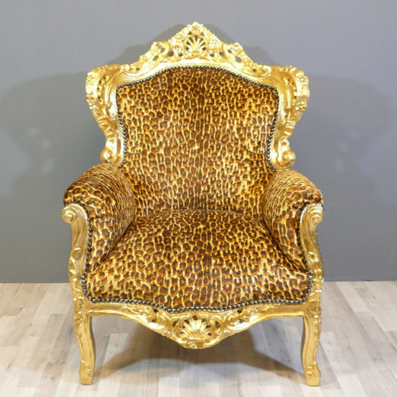 LC  Barok Fauteuil Jungle Leopard