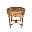 LC Table d'appoint baroque en marbre doré